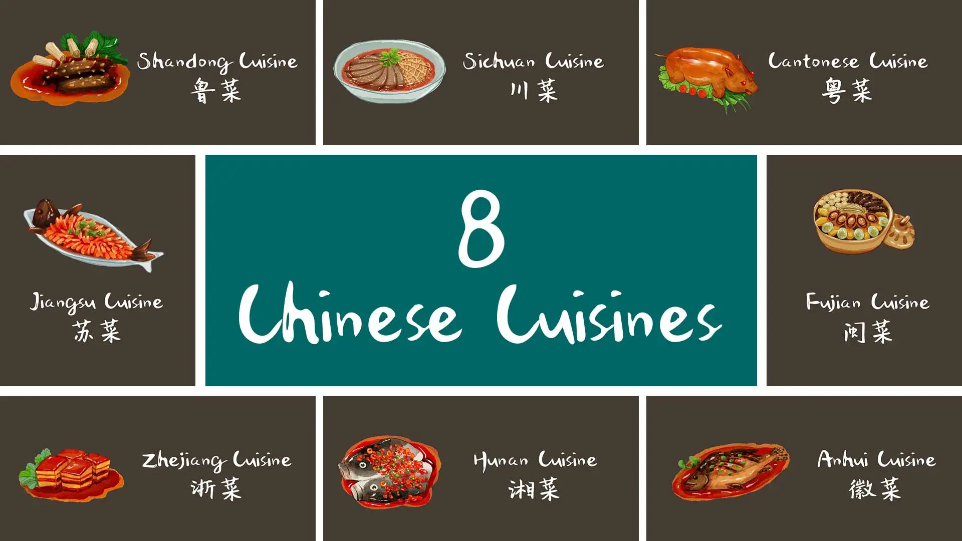 8 Chinese Cuisines